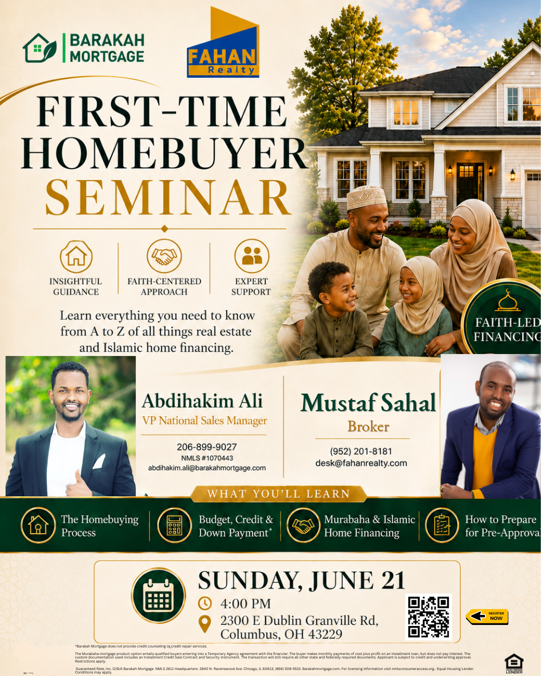 First-Time Homebuyer Seminar flyer