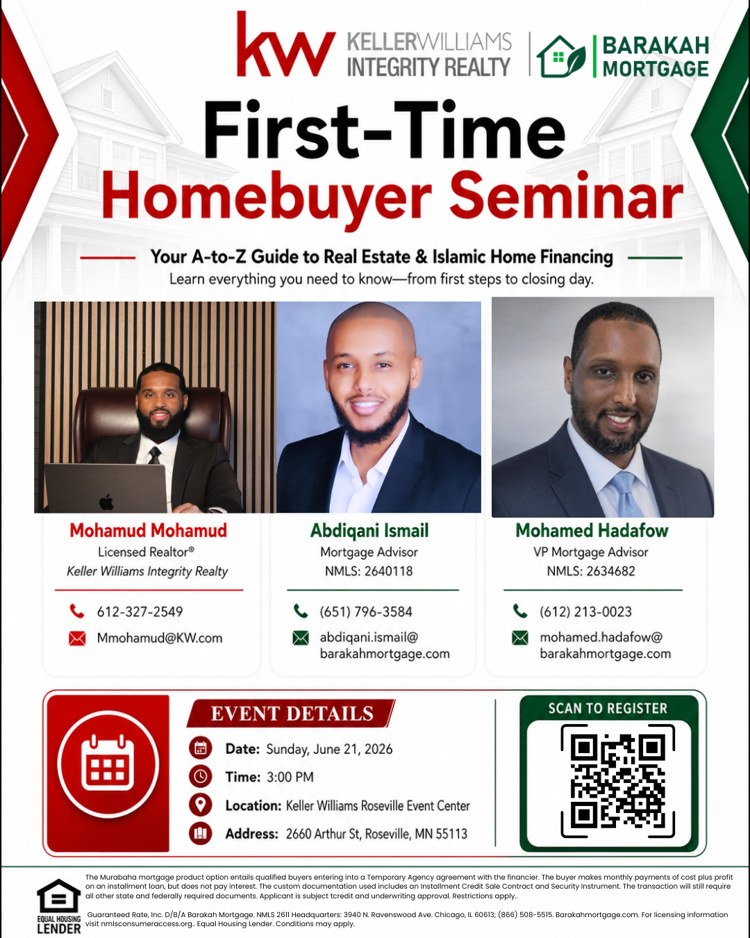 First-Time Homebuyer Seminar flyer